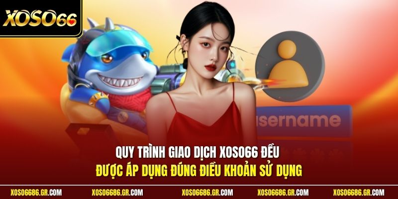 Quy trình giao dịch XOSO66 đều được áp dụng đúng điều khoản sử dụng