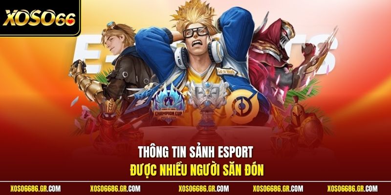 Thông tin sảnh Esport được nhiều người săn đón